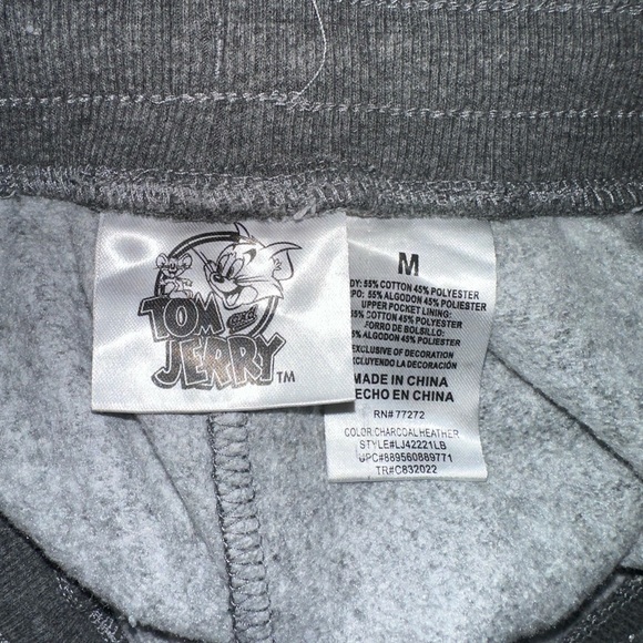 Tom and Jerry Sweatpant/Jogger Size Medium - Picture 2 of 2